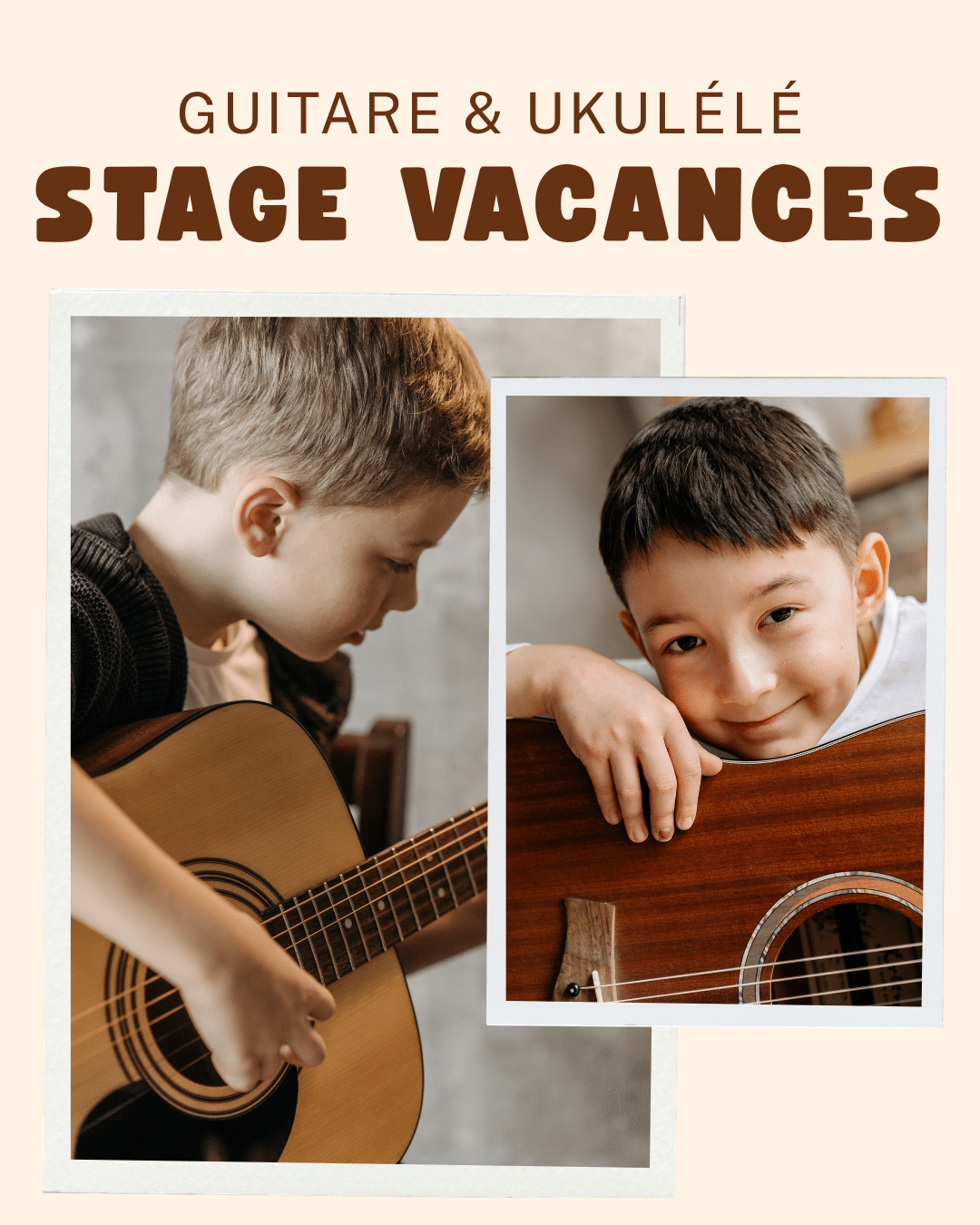 Stage guitare et ukulélé pour enfants et ados, vacances à Nouméa - Art du Son NC